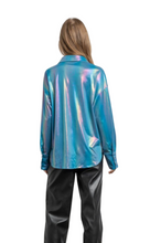 Load image into Gallery viewer, Blue Halo Holographic Button Up