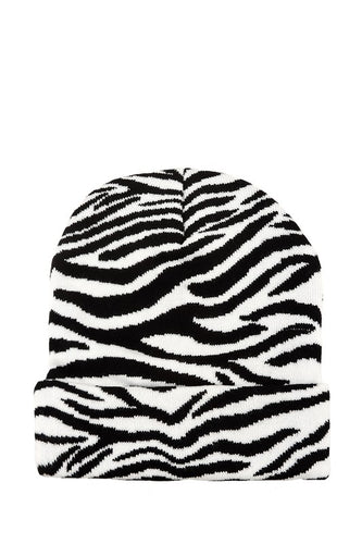 Zebra Print Beanie