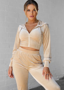 Hayley Velvet Sweatsuit Set