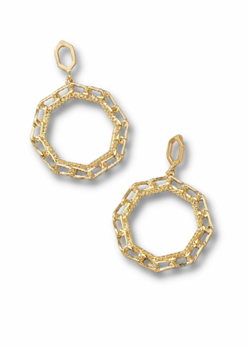 “Link Up” Chain Hoop Earrings