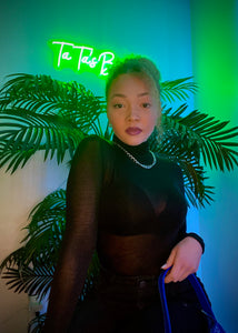 “See Through Me” Mesh Turtleneck Top