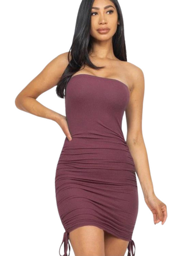 Mauve Strapless Dress